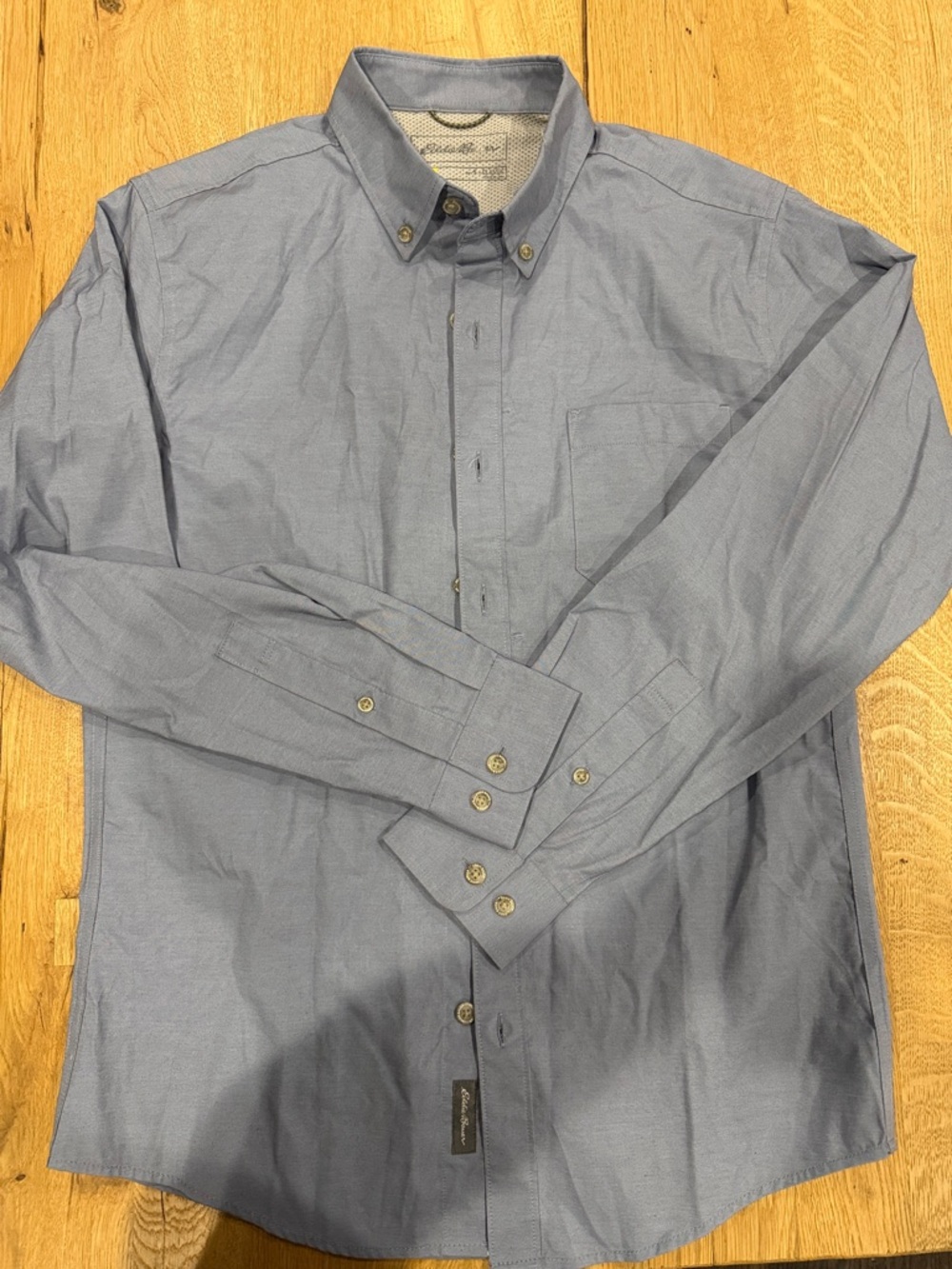 Eddie Bauer Classic Light Blue Button-Down Shirt